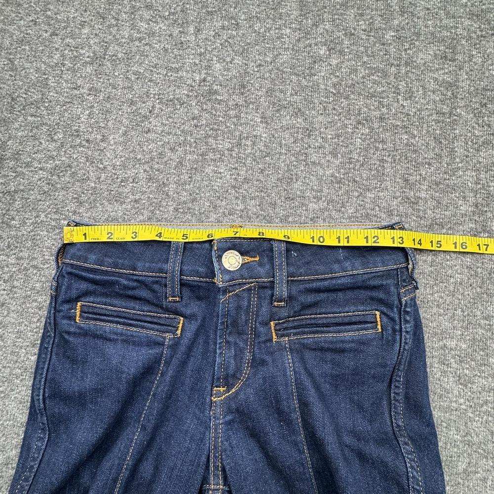 Dark Blue Flare Jeans - Women - Picture 6 of 16